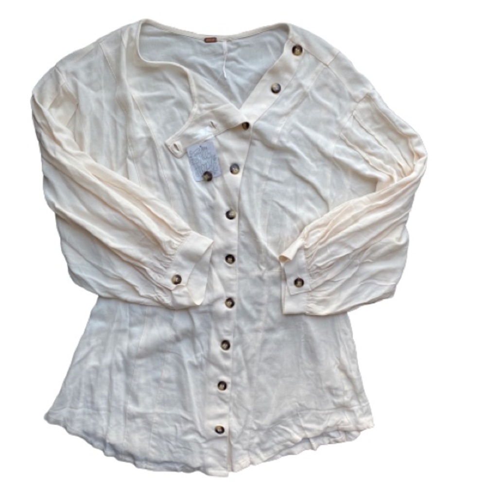 NWT Free People Get Together Tunic Ivory - Picture 2 of 4